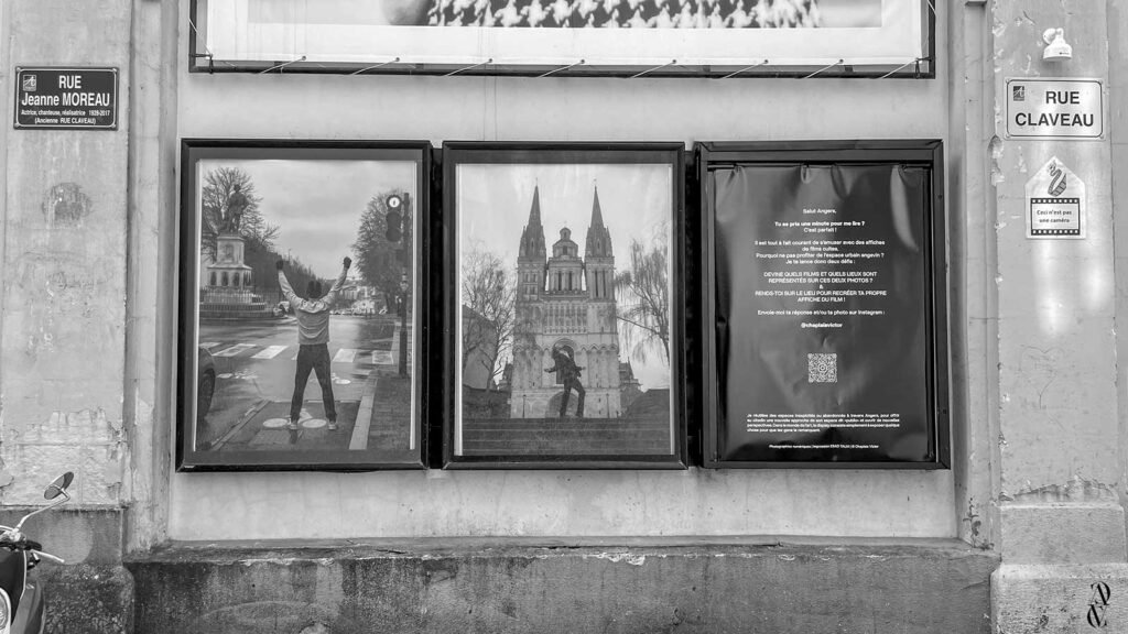 Victor Chaplais explore la réappropriation d'espaces abandonnés (panneau affichage cinéma) à Angers pour revitaliser l'espace public et favoriser la collaboration